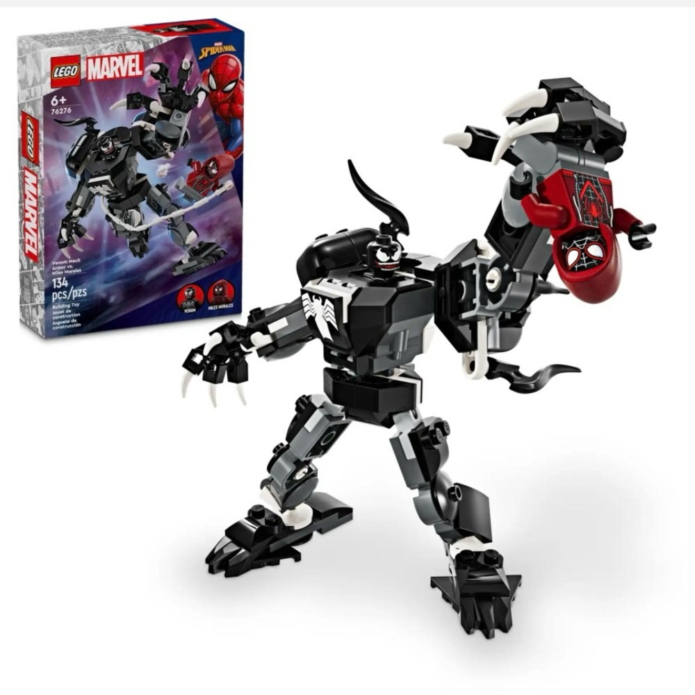 New LEGO Marvel 76276 Venom Mech Armor vs. Miles Morales Sealed New in Box